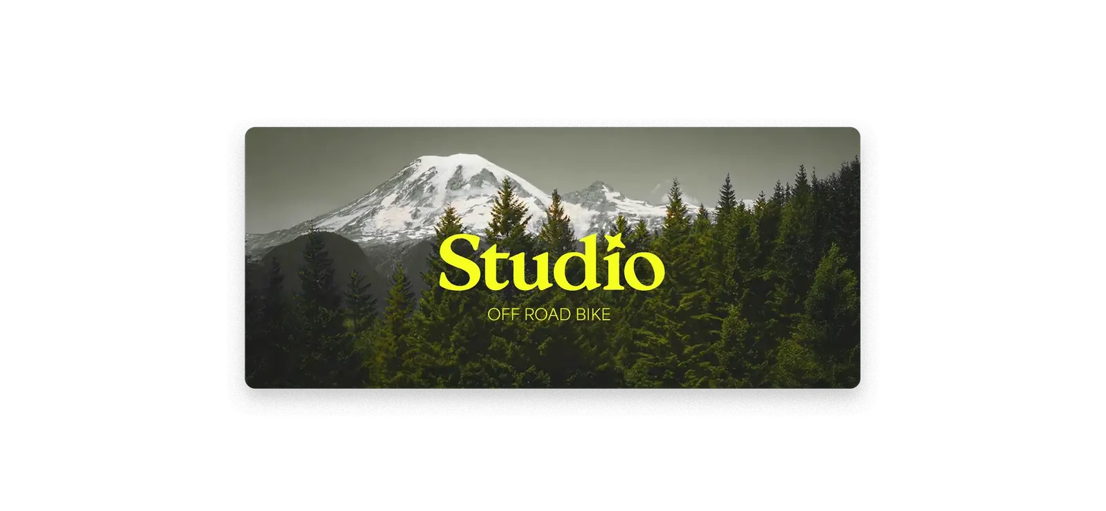 Studio off road bike brand presentation